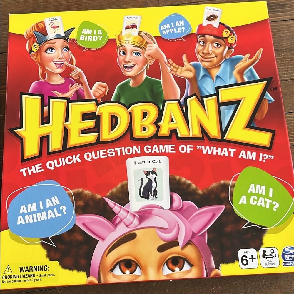 Spin Master Games New Hedbanz Picture Guessing Fun Game For Kids And Families